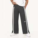 Lounge Stripe Sweatpants Dark Grey - front