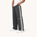 Lounge Stripe Sweatpants Dark Grey - angled front