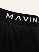 MAVIN Essential Boxer Shorts - Black, waistband detail