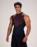 Stealth Compression Tank Black x Red angled