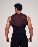 Stealth Compression Tank Black x Red back