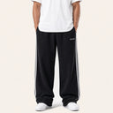 Essential Stripe Sweatpants Black x White - front