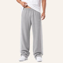 Essential Stripe Sweatpants Grey - front
