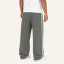 Essential Stripe Sweatpants Olive - back