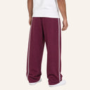 Essential Stripe Sweatpants Purple - back