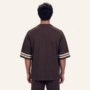 Lounge Oversized Tee - Brown - Back