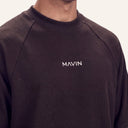Lounge Oversized Tee - Brown - Logo Detail
