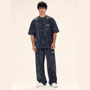 Terrain Camo Sweatpants Dark Grey - front set