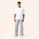 Terrain Camo Sweatpants Light Grey - full body