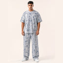 Terrain Camo Sweatpants Light Grey - front set