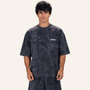 Terrain Camo Oversized Tee Dark Grey - front