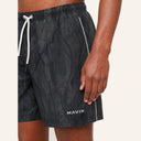 Tidal Marble Swim Shorts Black - detail