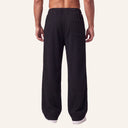 Lounge Ribbed Pants Black back