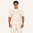 Lounge Ribbed Tee White front