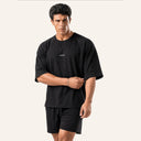 Rival Oversized Tee - Black - Front