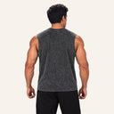 Washed Oversize Tank Stone Black - back