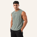 Washed Oversize Tank Stone Olive - 45