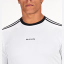 Contour Stripe Slim Tee White x Black - detail