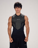 Stealth Compression Tank Black x White angled