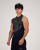 Stealth Compression Tank Black x White back