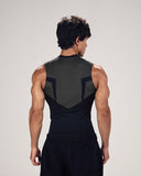 Stealth Compression Tank Black x White angled side