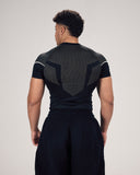 Stealth Compression Tee Black x White back