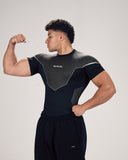 Stealth Compression Tee Black x White side